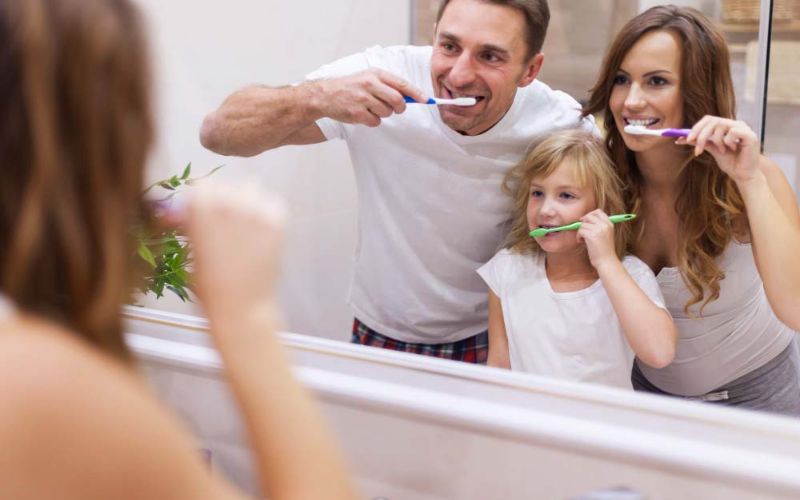 toothbrush and toothpaste